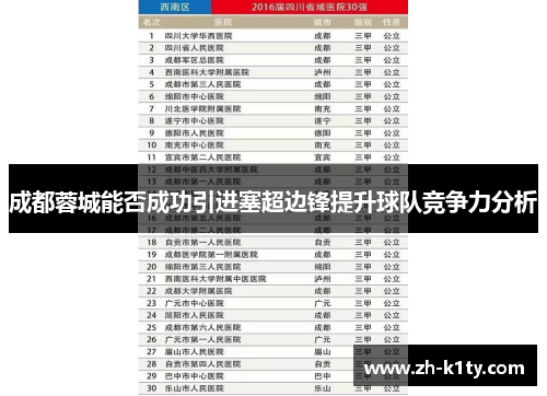 成都蓉城能否成功引进塞超边锋提升球队竞争力分析